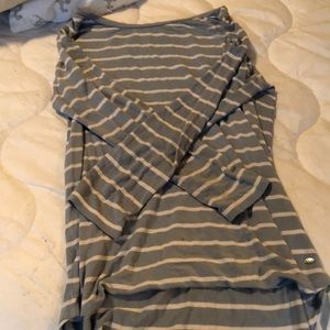 Blue and white striped American  Eagle  shirt